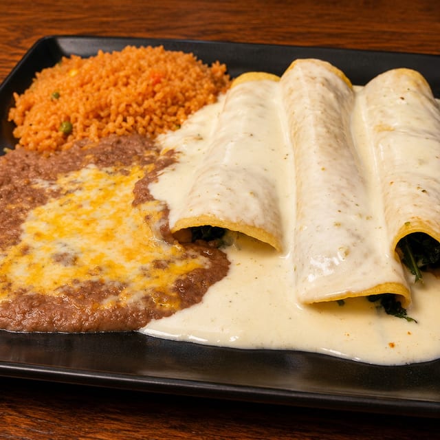 Spinach Enchiladas.