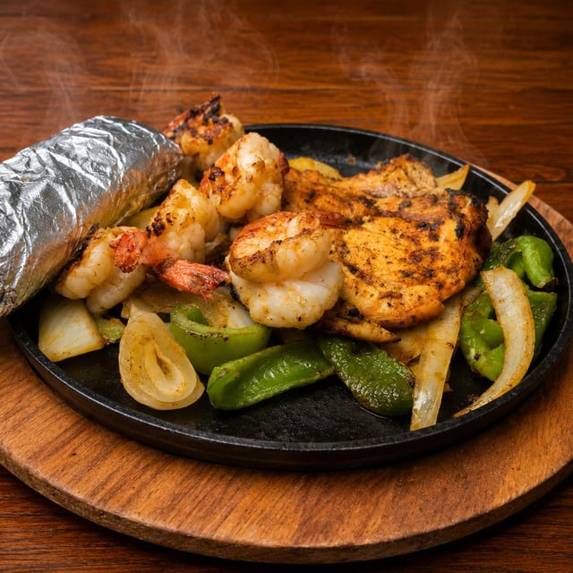 Chicken & Shrimp Fajita.